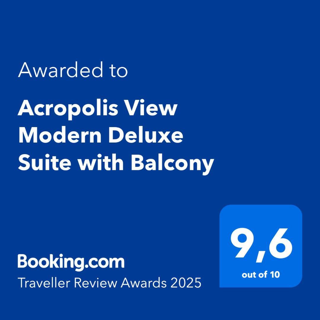 Acropolis View Modern Deluxe Suite With Balcony Athene Buitenkant foto